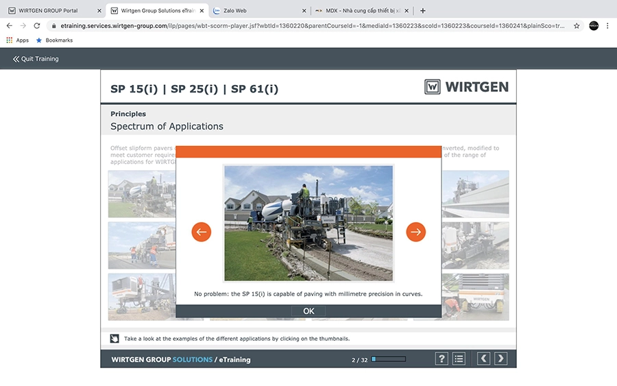 kiến thức về máy trải bê tông xi măng wirtgen