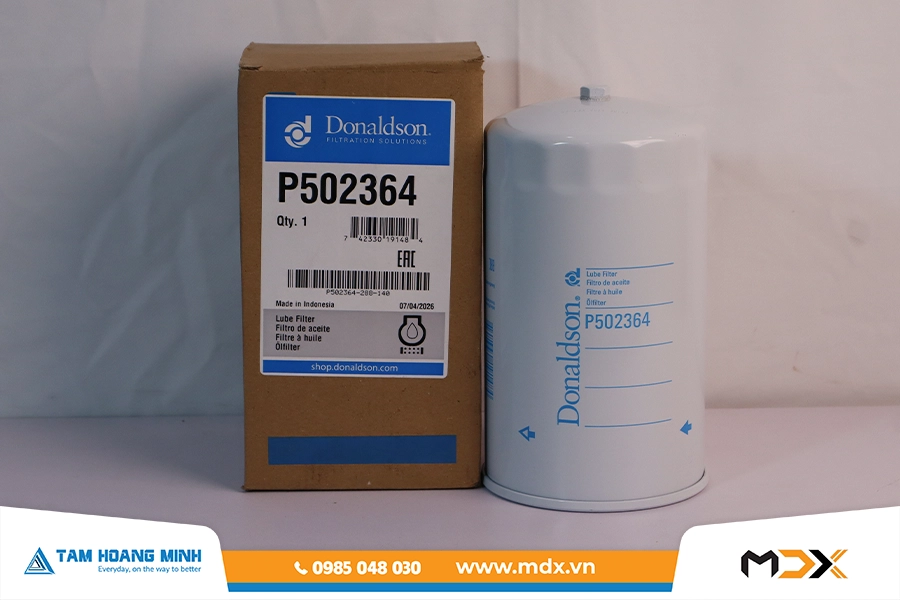P502364 - Lọc dầu động cơ toàn phần dạng vặn Donaldson