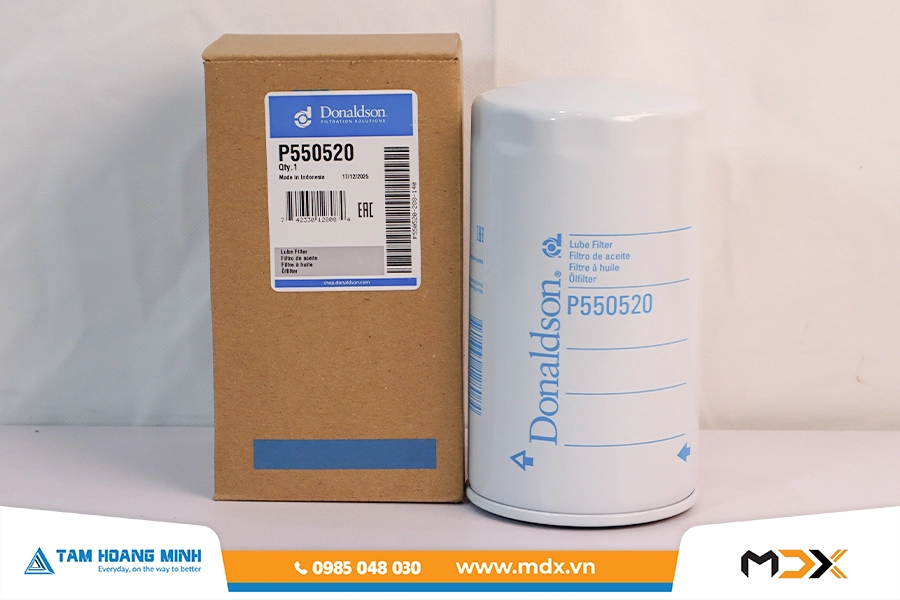 P550520 - Lọc dầu động cơ toàn phần dạng vặn Donaldson