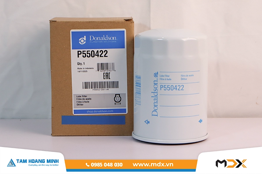 P550422 - Lọc dầu động cơ toàn phần dạng vặn Donaldson