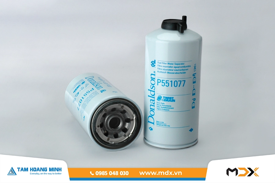 P551077 - Lọc nhiên liệu tách nước Donaldson dạng vặn TWIST&DRAIN