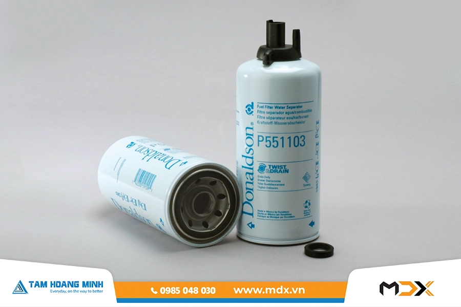 P551103 - Lọc nhiên liệu tách nước Donaldson dạng vặn TWIST&DRAIN