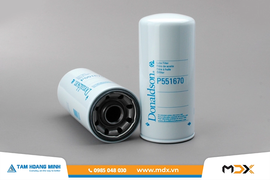 P551670 - Lọc nhớt động cơ dạng vặn Donaldson