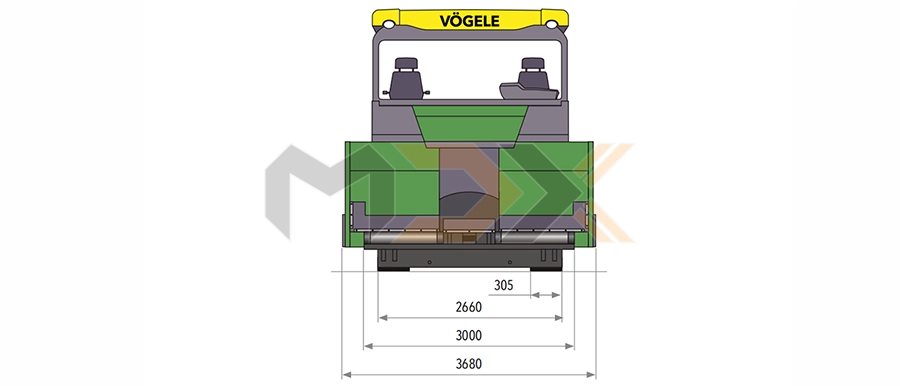 Máy trung chuyển vật liệu Vogele MT 3000 Standard