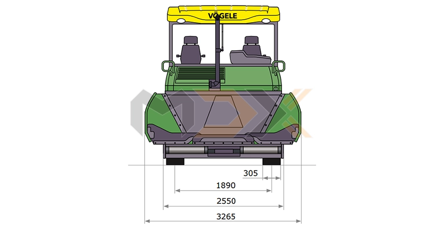 máy trải nhựa Voegele S1600-3