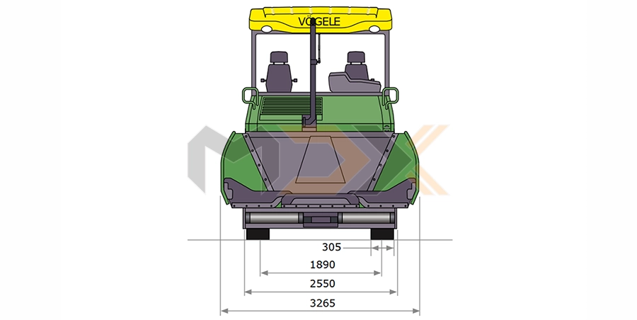 máy trải nhựa Vogele S1800-3