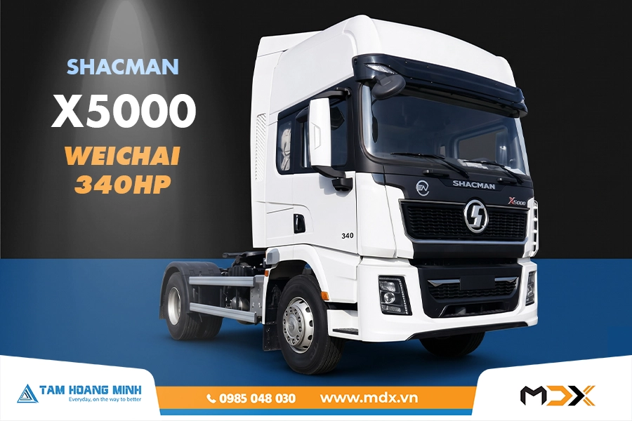 SHACMAN X5000 WEICHAI 340HP CẦU LÁP
