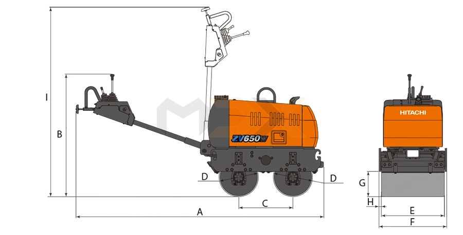 xe lu rung dắt tay zv550wl và zv650w