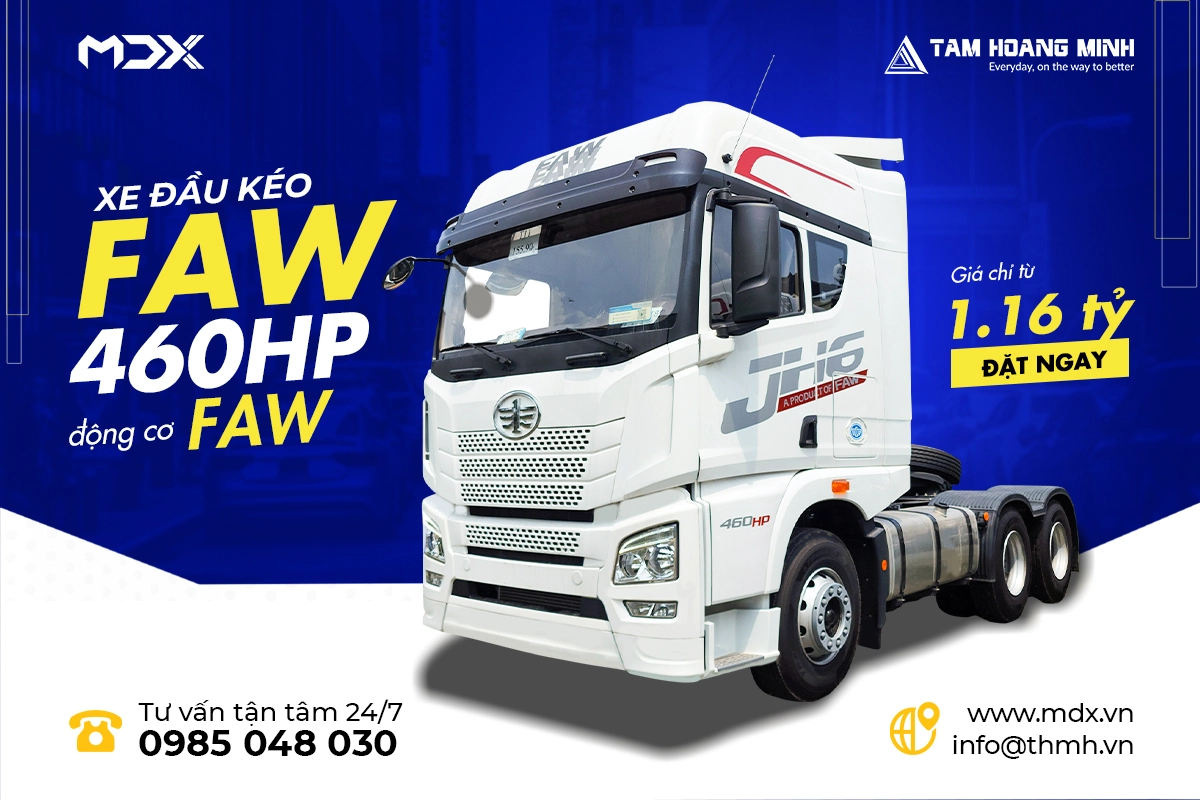 FAW JH6 6x4 - 460HP - CẦU LÁP