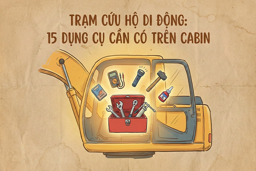 TRẠM CỨU HỘ DI ĐỘNG - 15 DỤNG CỤ SỬA CHỮA MÁY CÔNG TRÌNH