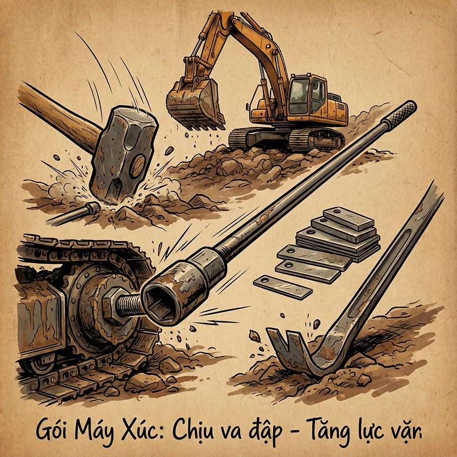 đồ nghề sửa chữa máy công trình