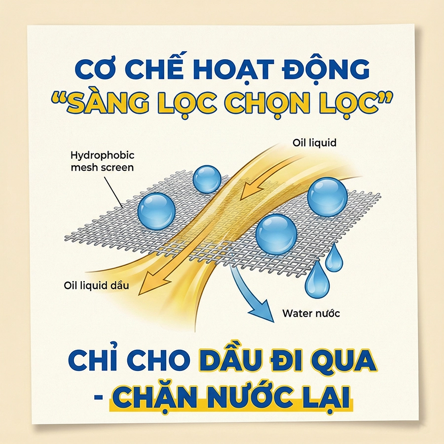 c&ocirc;ng nghệ lọc t&aacute;ch nước diesel