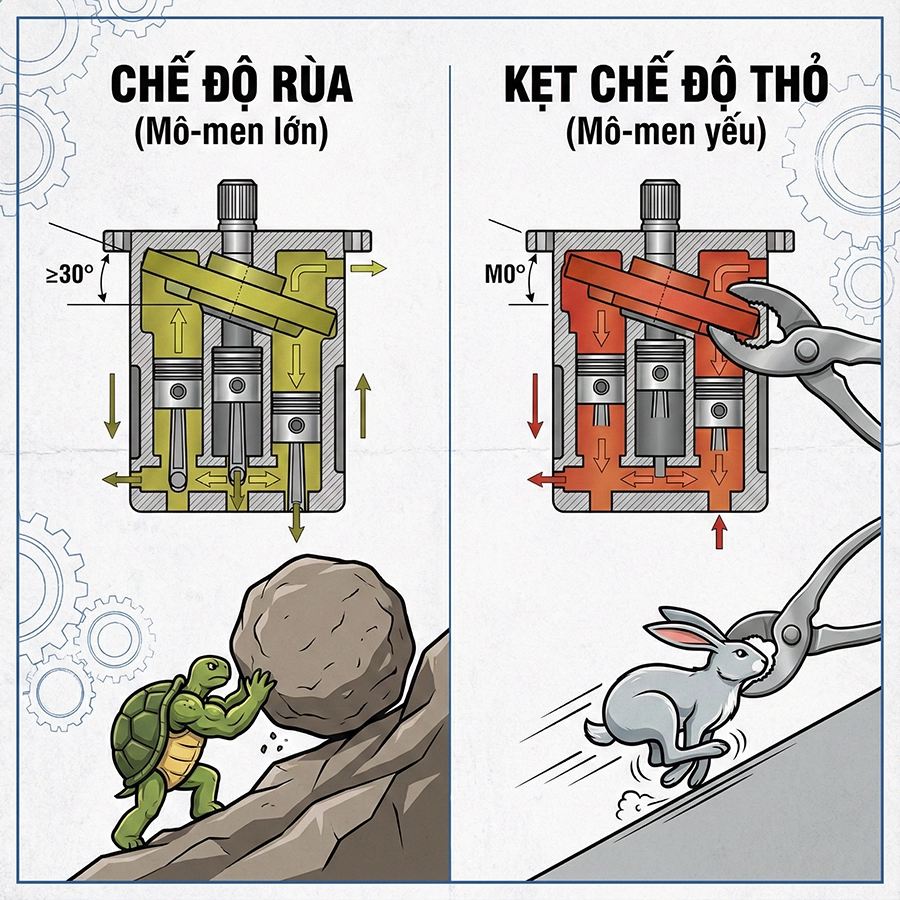 xe x&uacute;c l&ecirc;n dốc yếu
