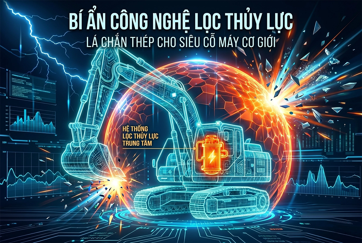 giải mã công nghệ lọc thủy lực trên máy cơ giơi