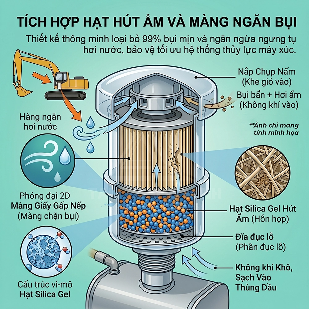 giải mã công nghệ lọc thủy lực trên máy cơ giơi