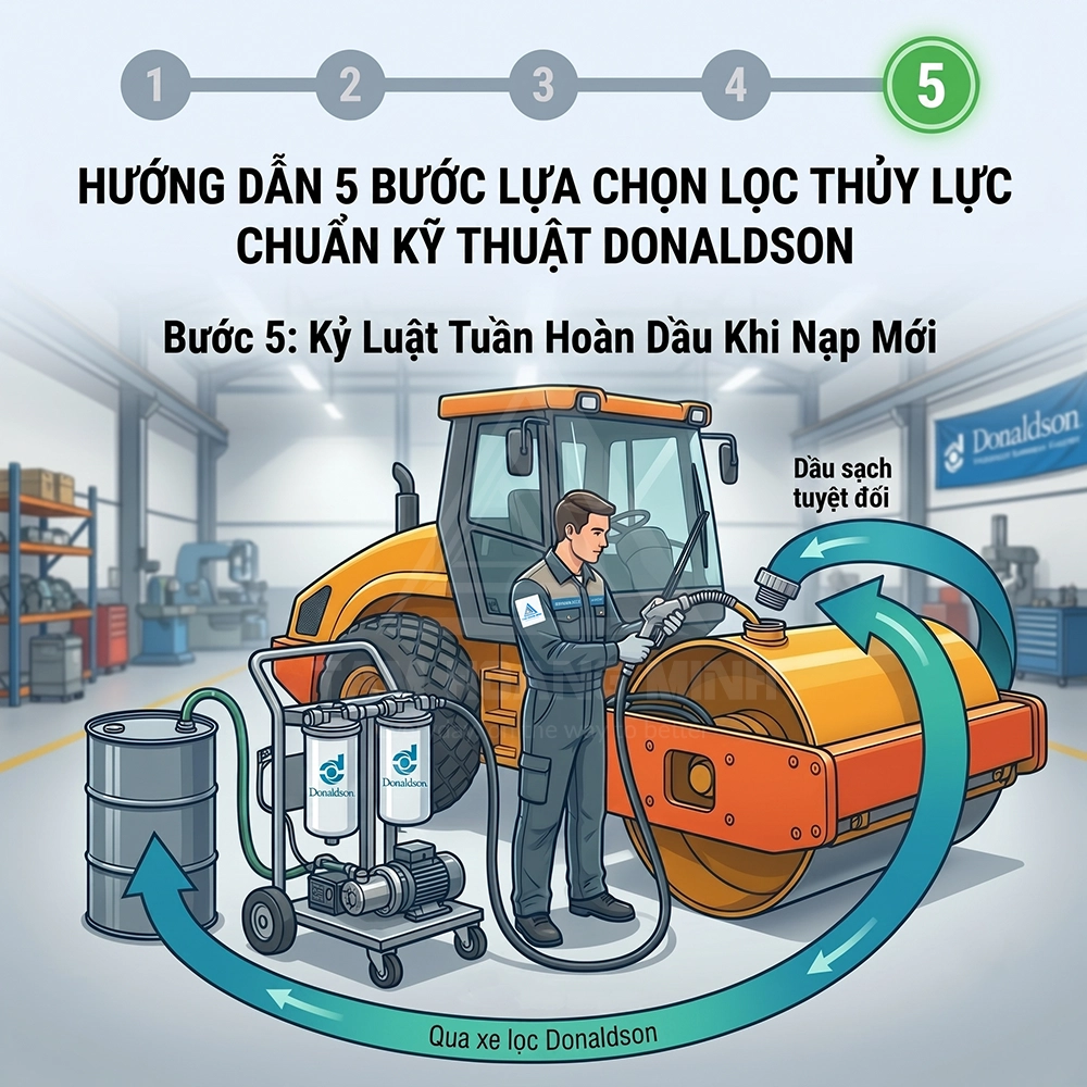 giải mã công nghệ lọc thủy lực trên máy cơ giơi