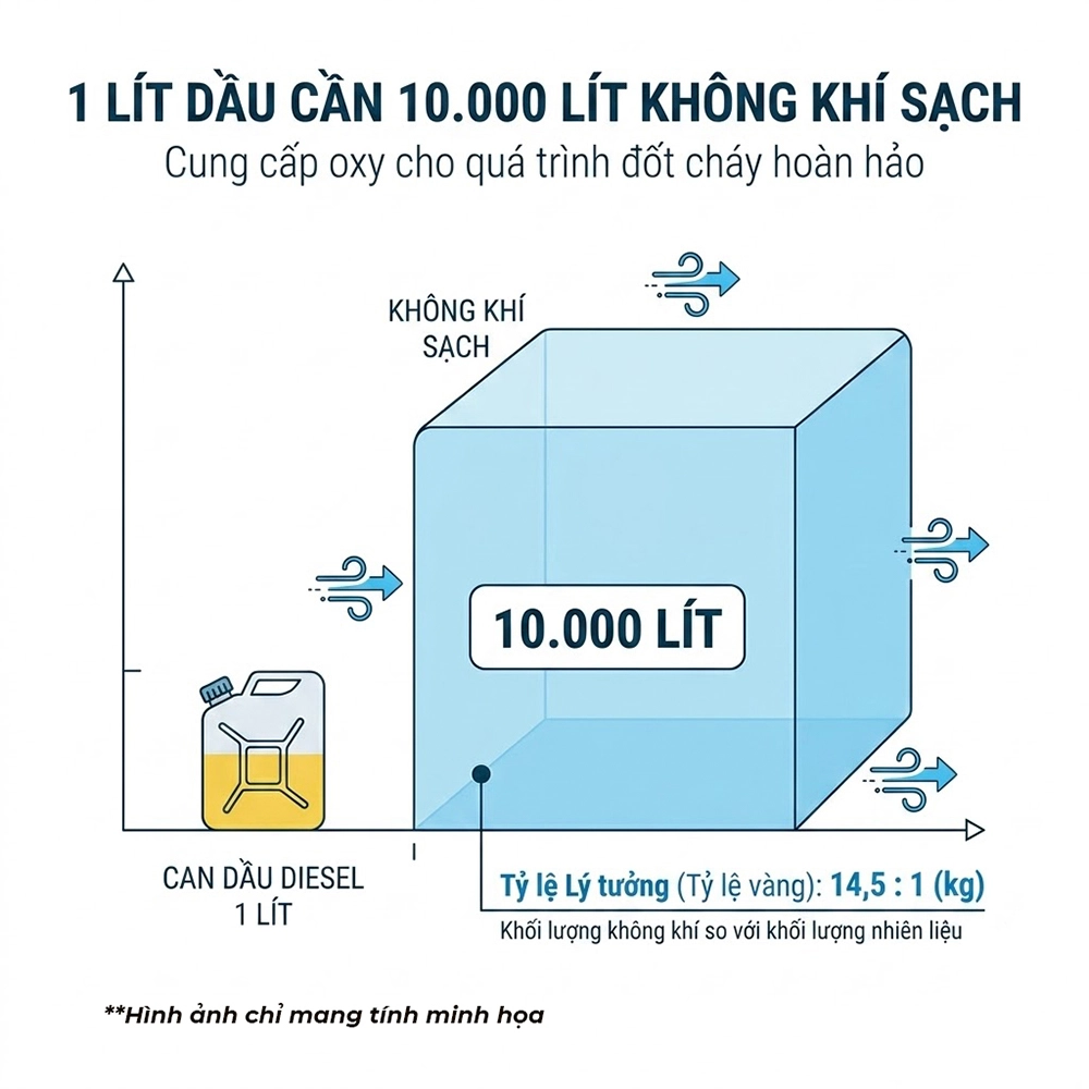 lọc gi&oacute; động cơ m&aacute;y cơ giới