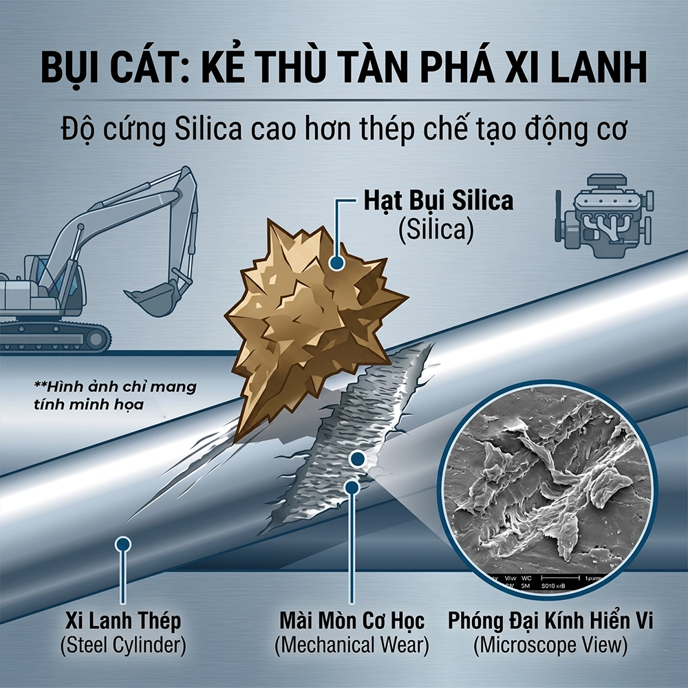 lọc gi&oacute; động cơ m&aacute;y cơ giới
