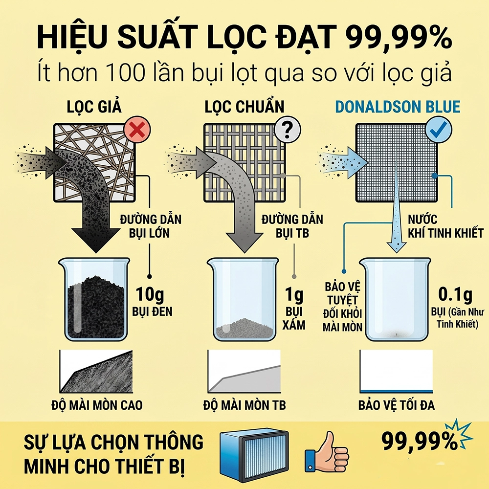 lọc gi&oacute; động cơ m&aacute;y cơ giới