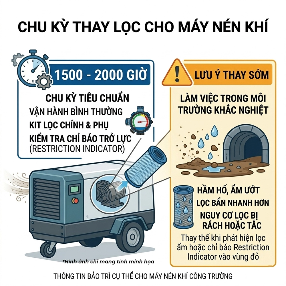lọc gi&oacute; động cơ m&aacute;y cơ giới