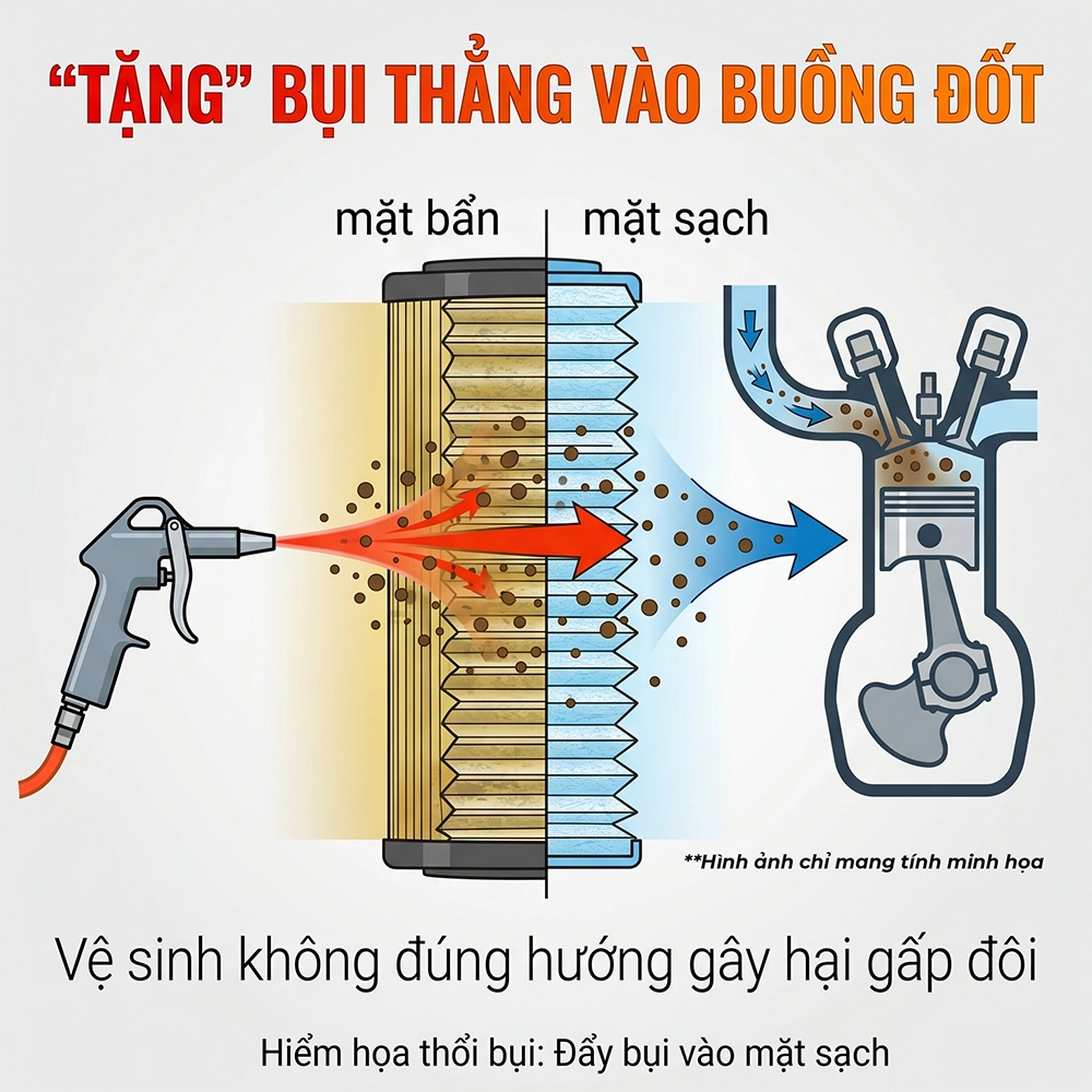 lọc gi&oacute; động cơ m&aacute;y cơ giới