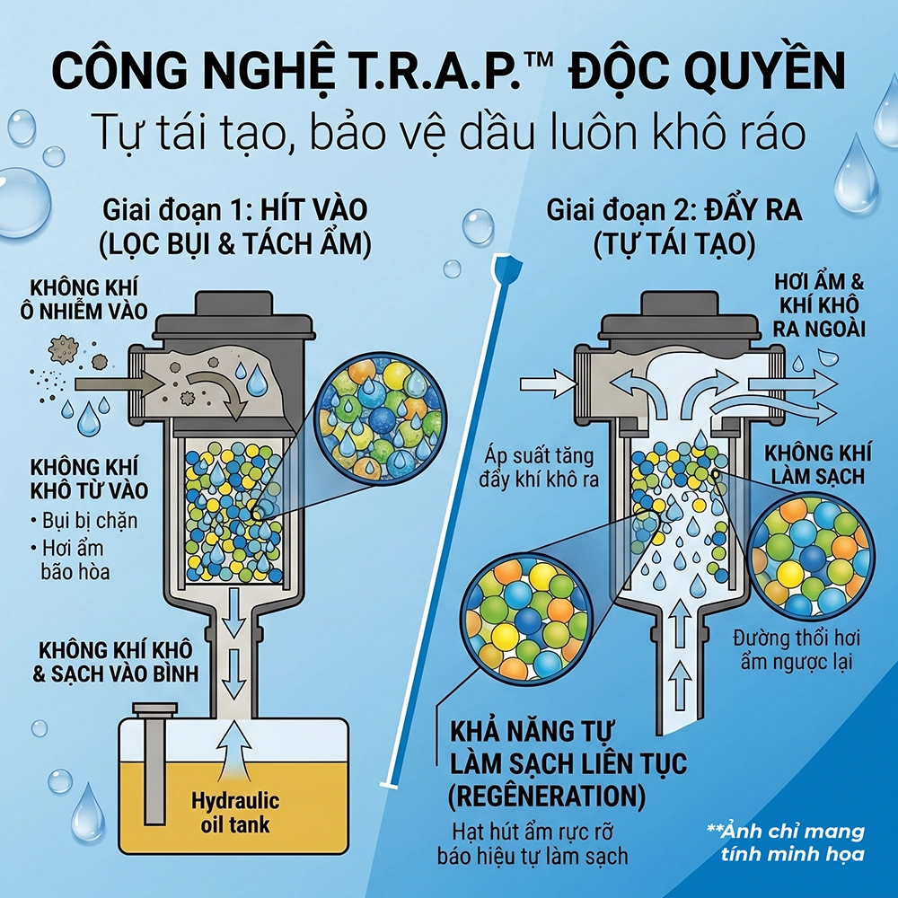lọc gi&oacute; động cơ m&aacute;y cơ giới