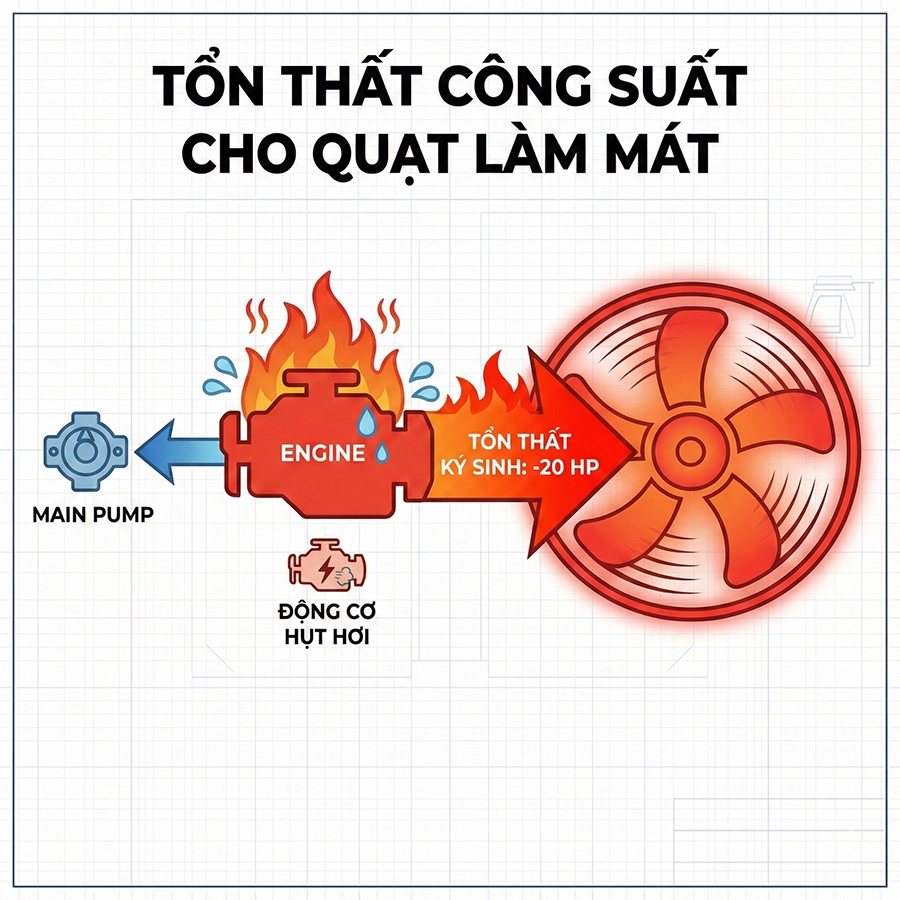 hiện tượng lịm tải tr&ecirc;n m&aacute;y x&uacute;c
