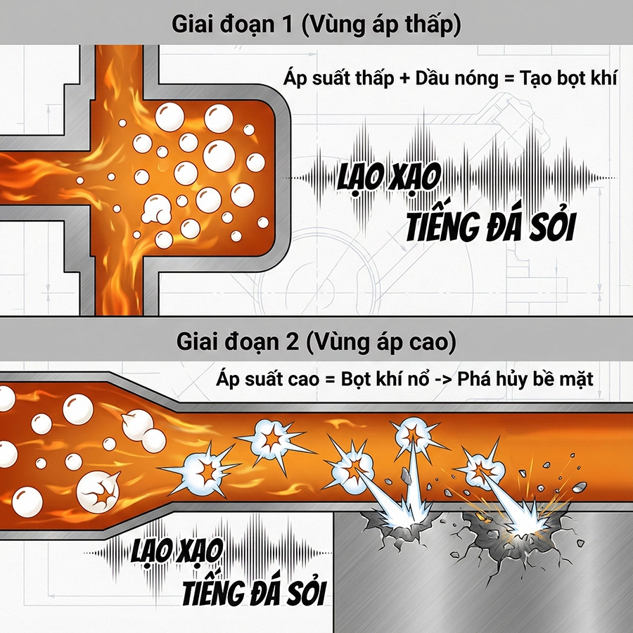 hiện tượng lịm tải tr&ecirc;n m&aacute;y x&uacute;c