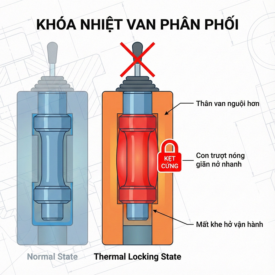 hiện tượng lịm tải tr&ecirc;n m&aacute;y x&uacute;c