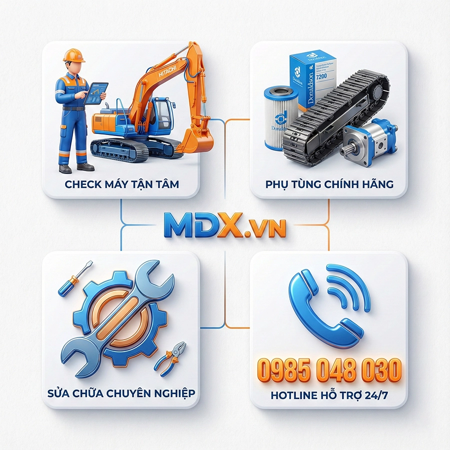 máy đào hitachi qua sử dụng