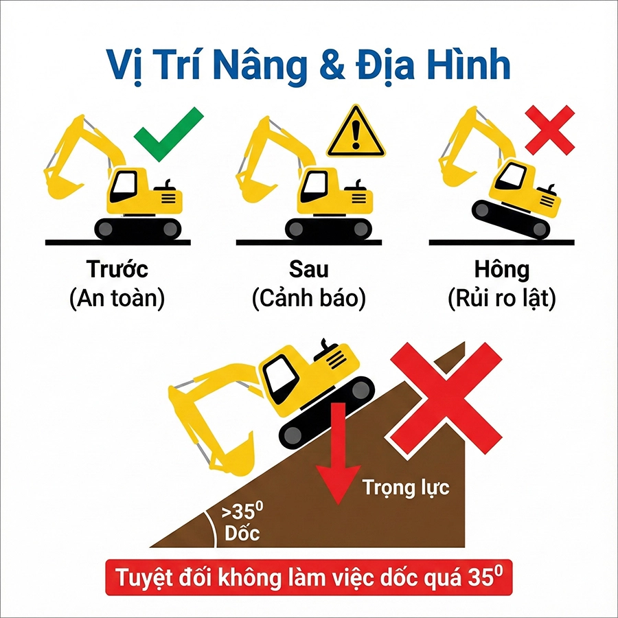 hướng dẫn l&aacute;i m&aacute;y đ&agrave;o an to&agrave;n