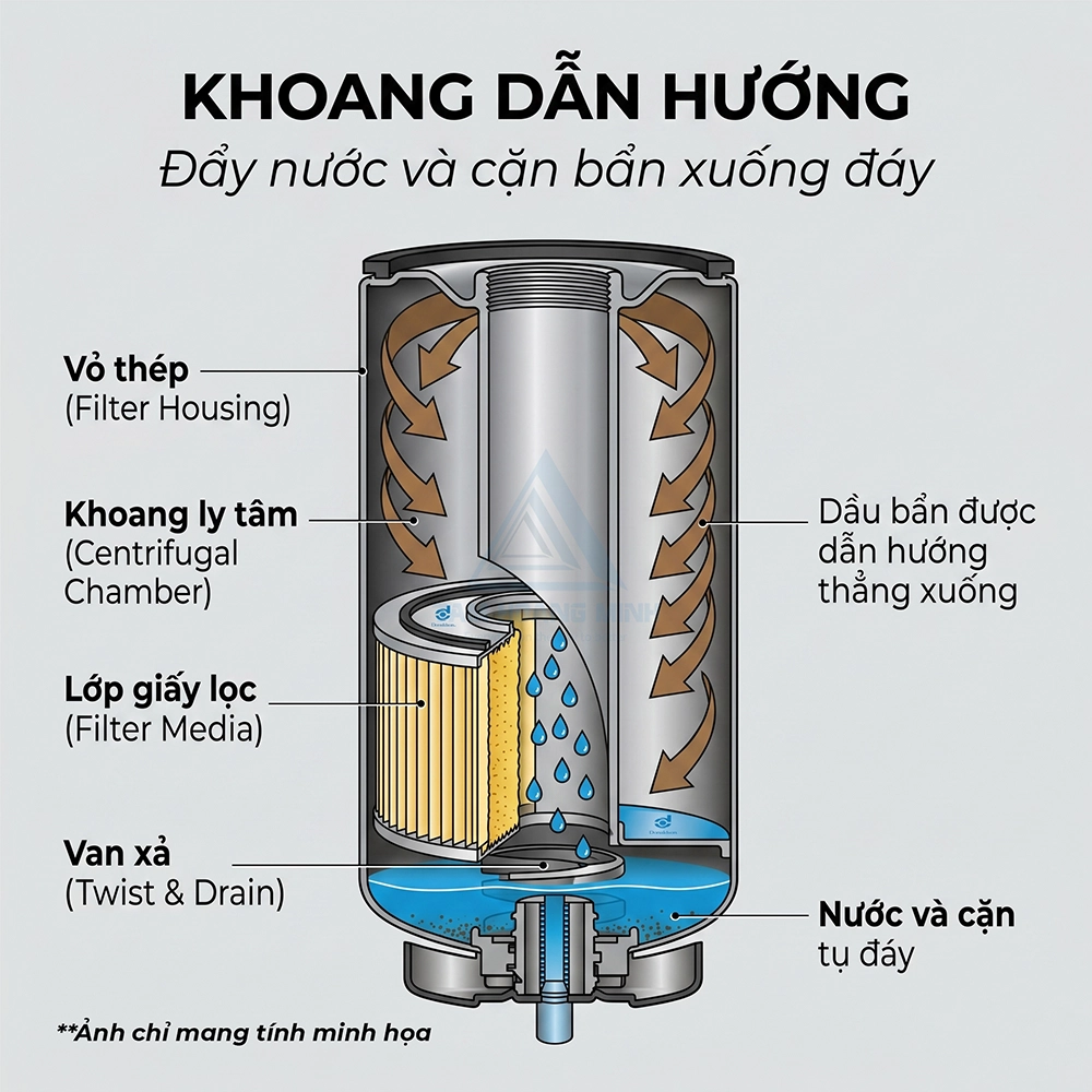 lọc nhi&ecirc;n liệu t&aacute;ch nước Donaldson