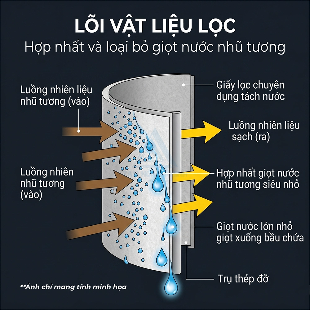 lọc nhi&ecirc;n liệu t&aacute;ch nước Donaldson