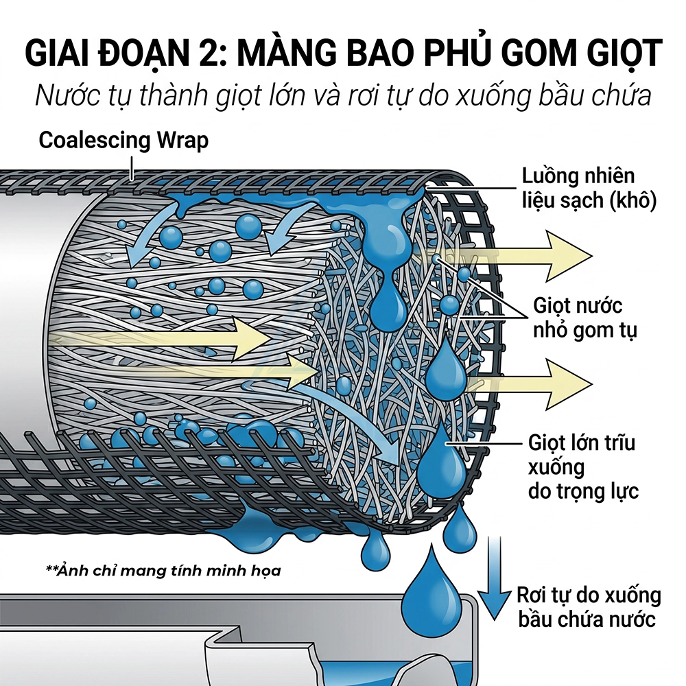 lọc nhi&ecirc;n liệu t&aacute;ch nước Donaldson