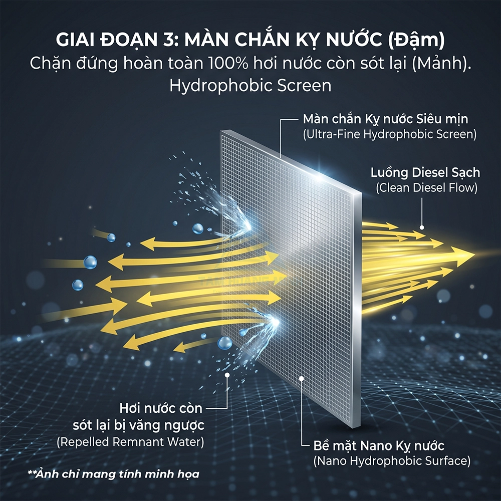 lọc nhi&ecirc;n liệu t&aacute;ch nước Donaldson