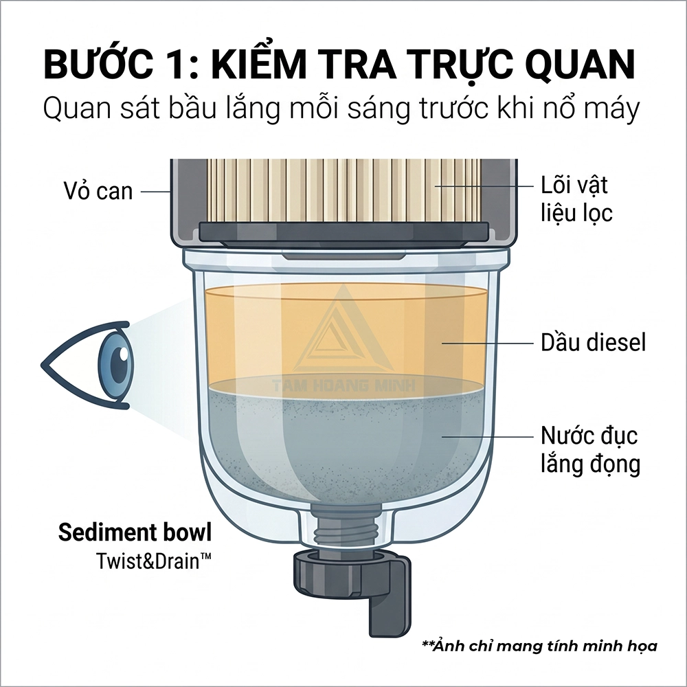 lọc nhi&ecirc;n liệu t&aacute;ch nước Donaldson