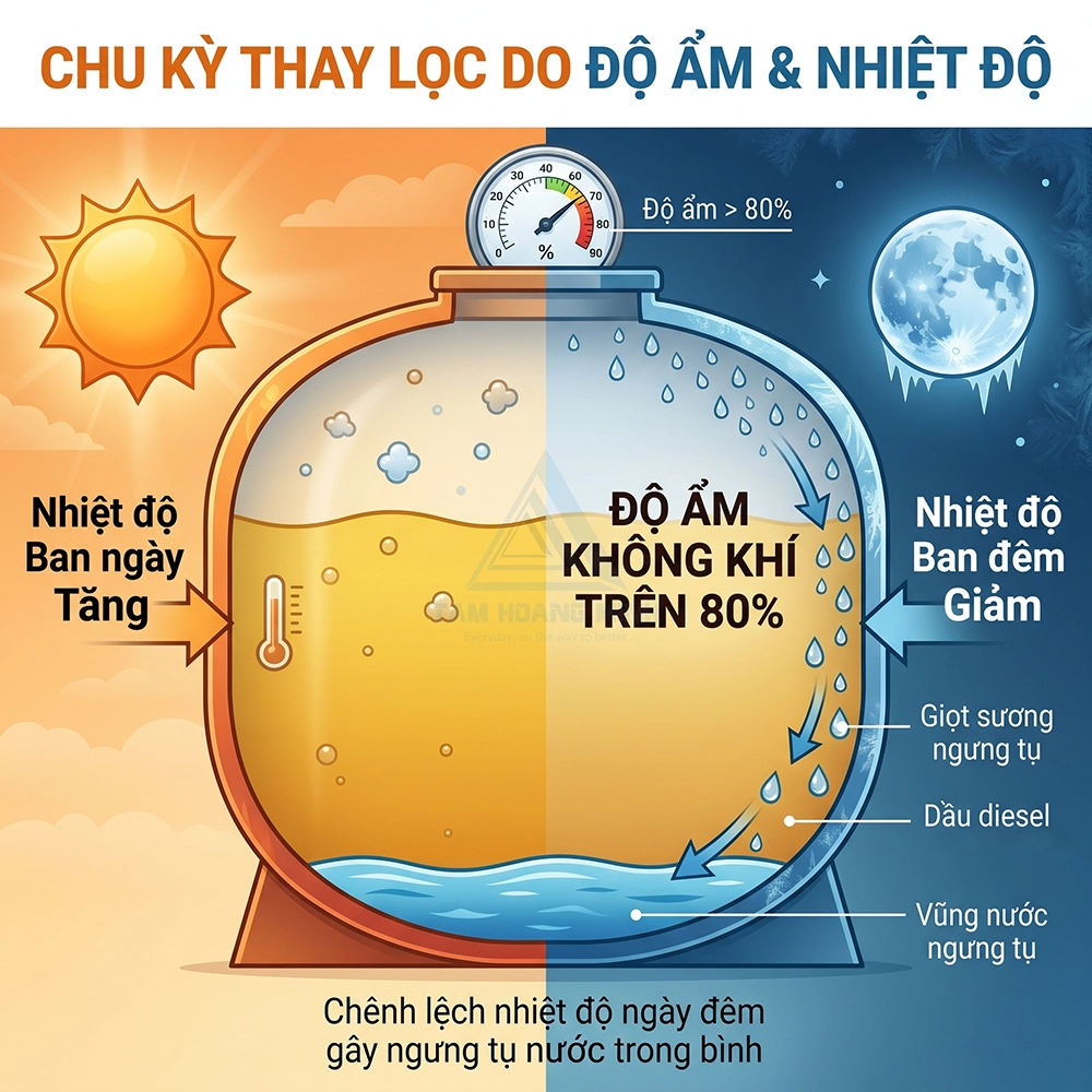 lọc nhi&ecirc;n liệu t&aacute;ch nước Donaldson