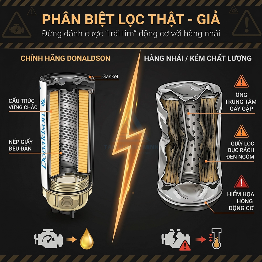 lọc nhi&ecirc;n liệu t&aacute;ch nước Donaldson