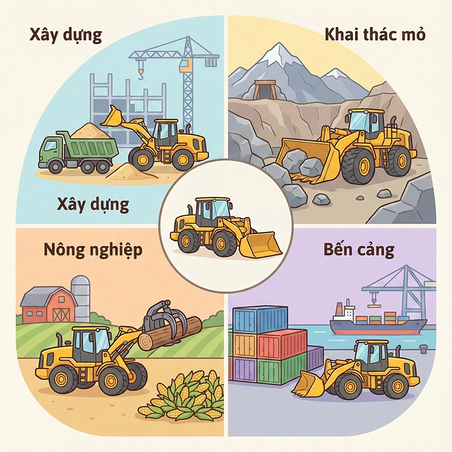 mua máy xúc lật cũ