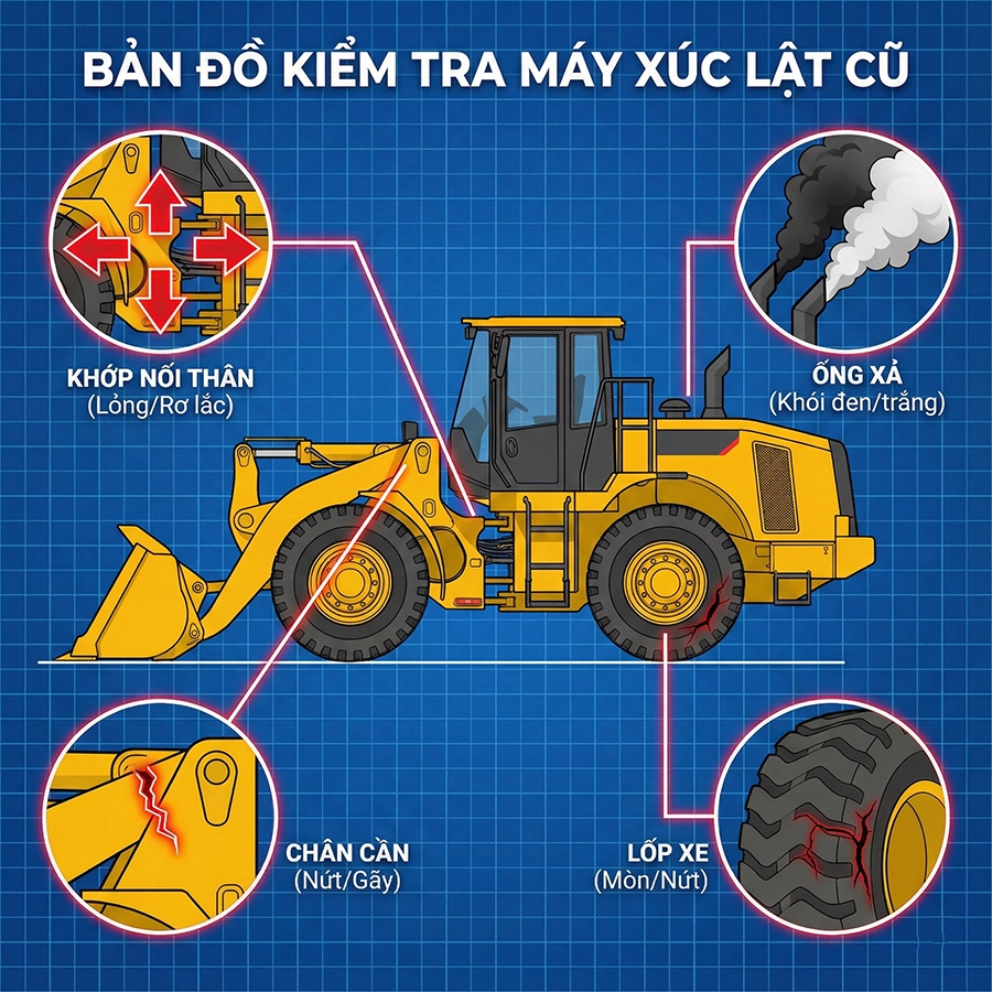 mua máy xúc lật cũ