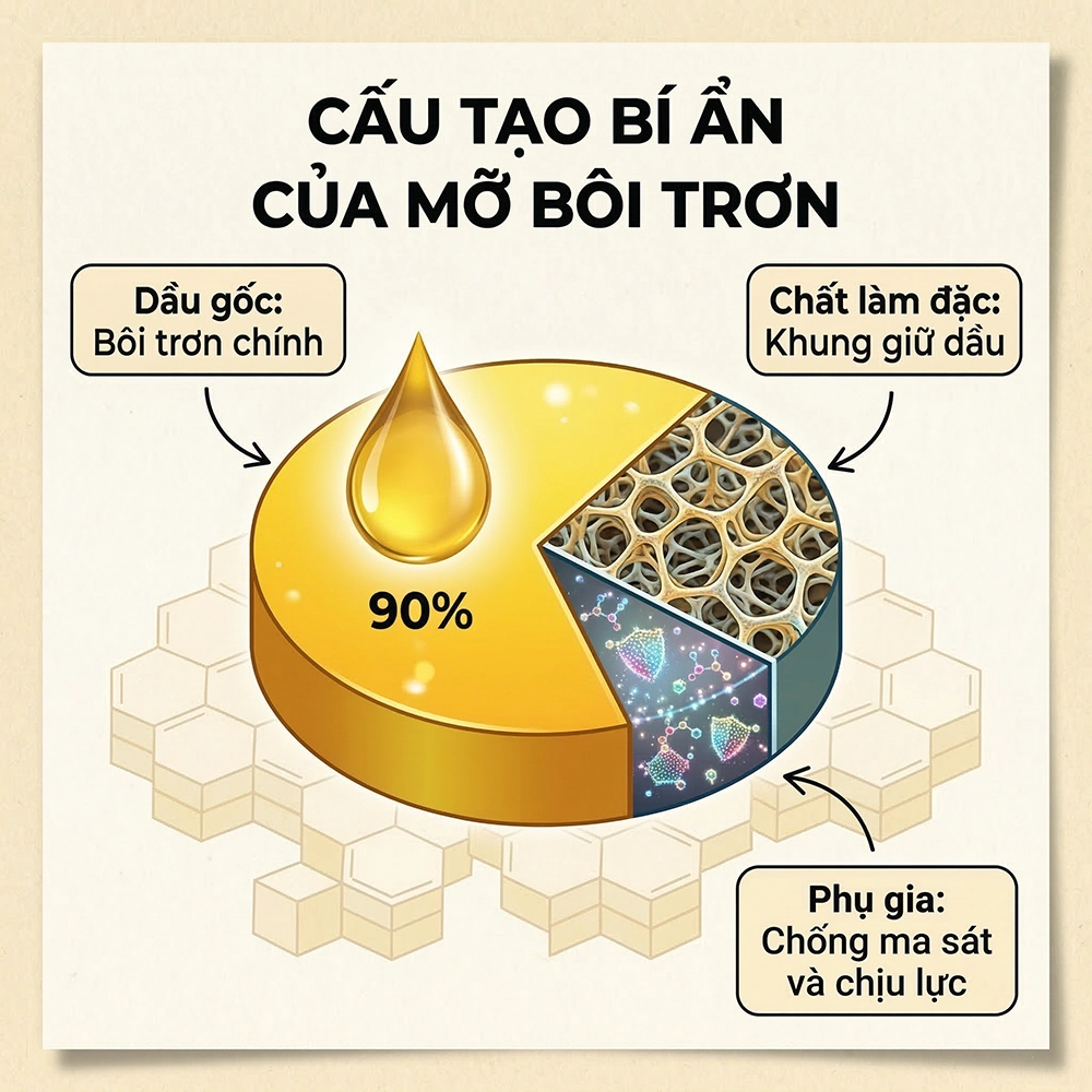 mỡ bôi trơn cho máy xúc