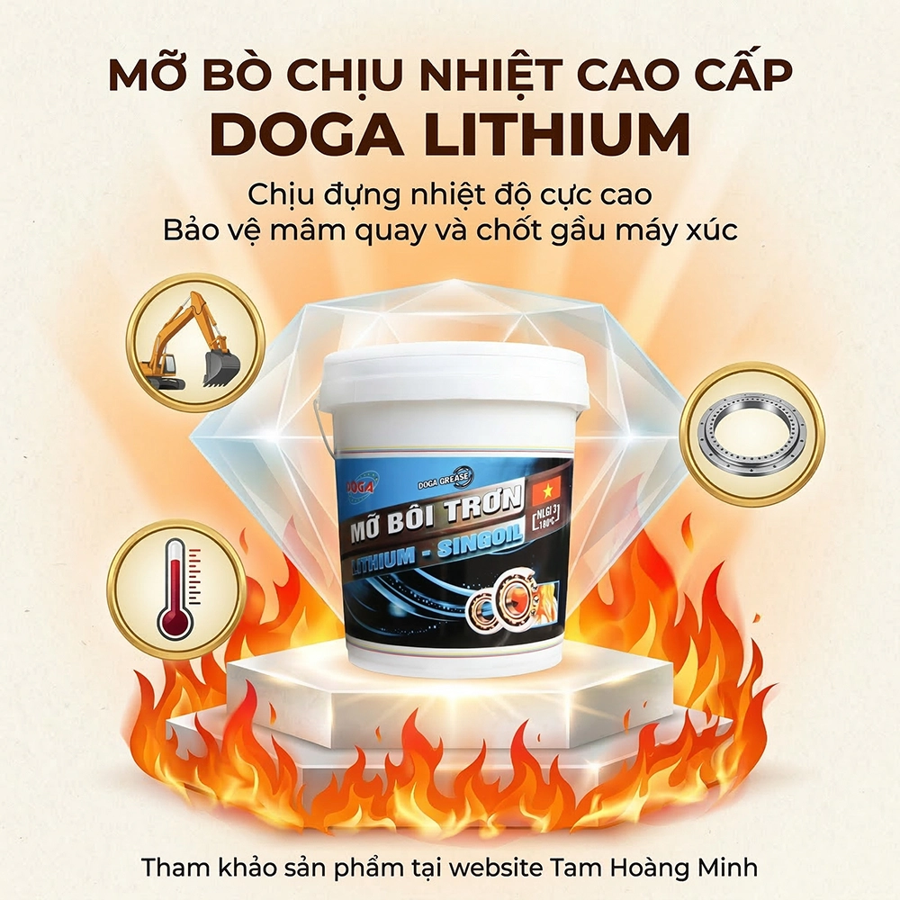 mỡ bôi trơn cho máy xúc