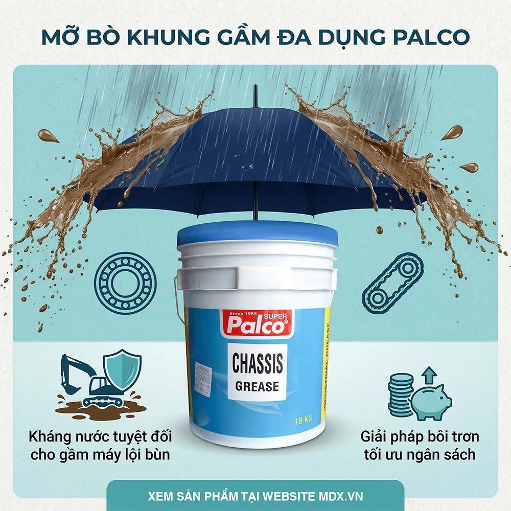 mỡ bôi trơn cho máy xúc