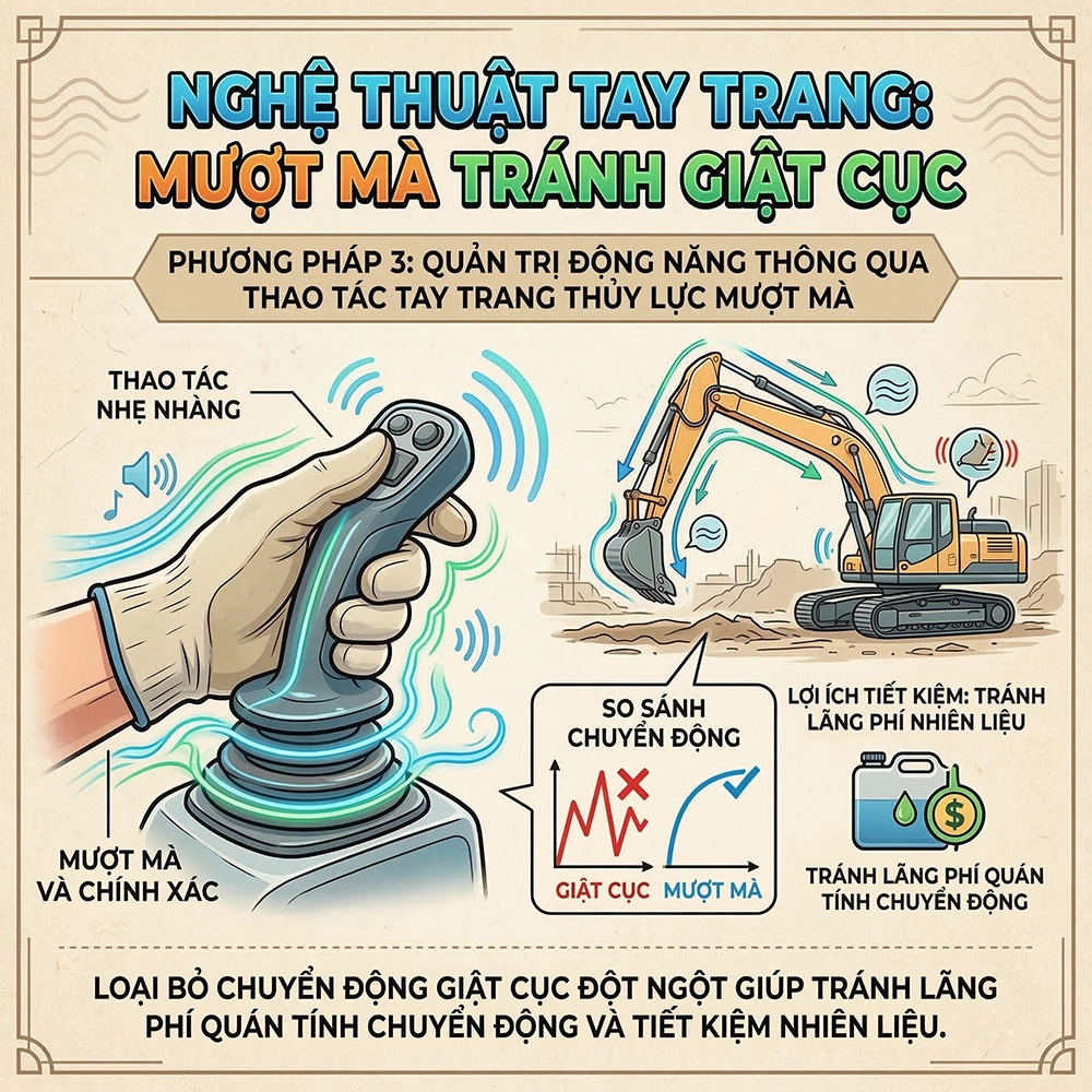 mẹo tiết kiệm nhi&ecirc;n liệu cho m&aacute;y c&ocirc;ng tr&igrave;nh