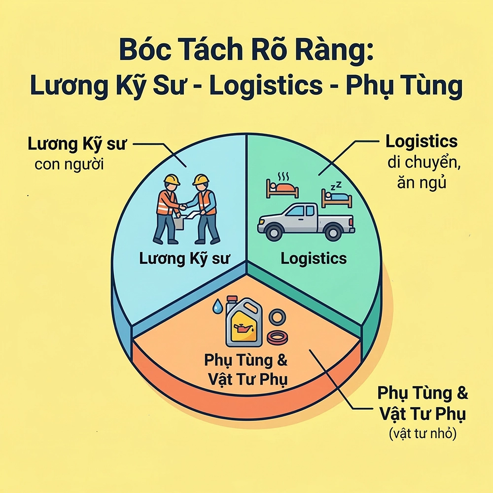 mẹo tiết kiệm nhi&ecirc;n liệu cho m&aacute;y c&ocirc;ng tr&igrave;nh