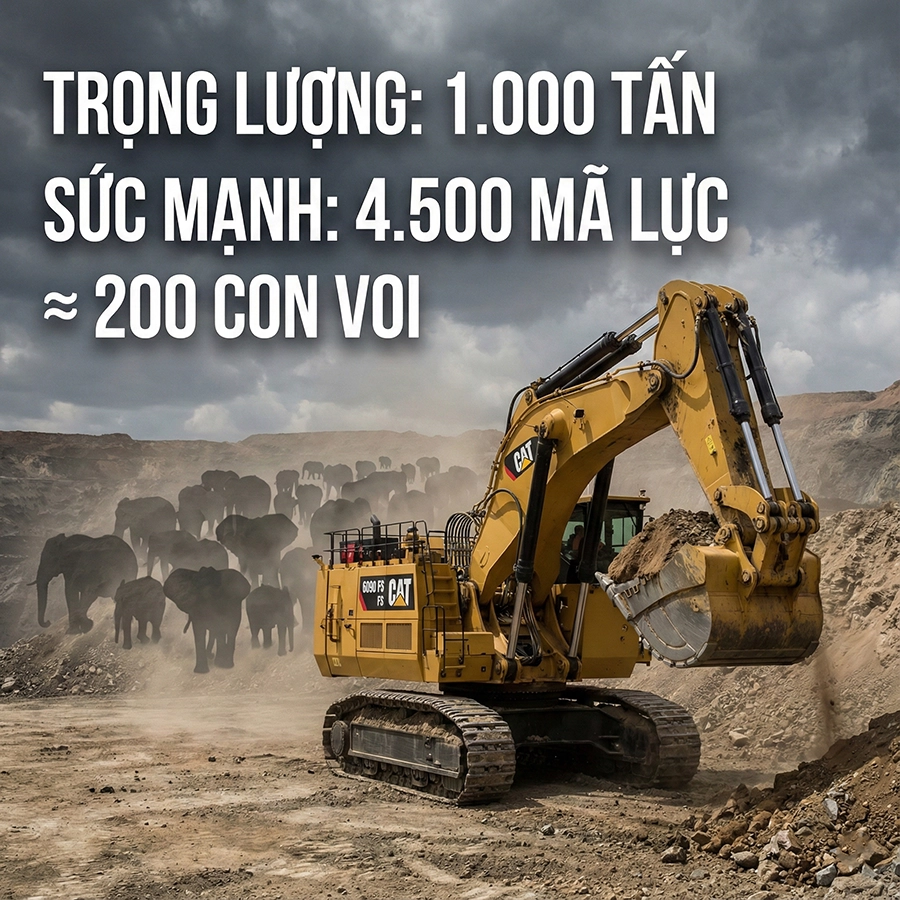 máy xúc thuỷ lực lớn nhất