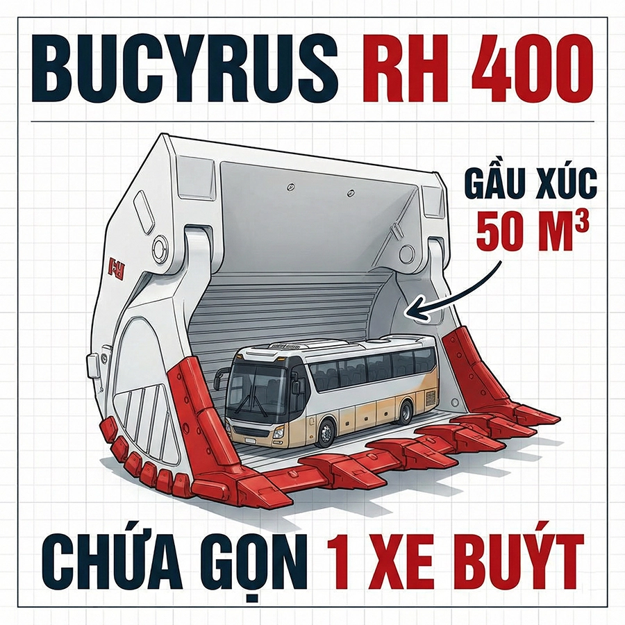máy xúc thuỷ lực lớn nhất