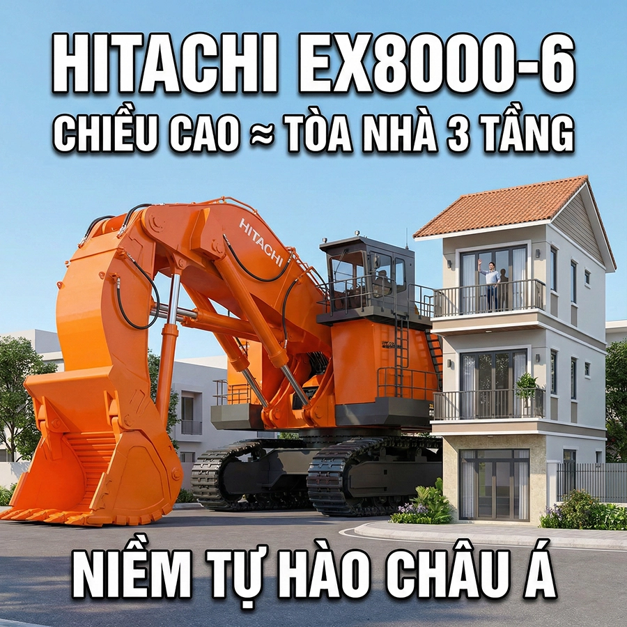 máy xúc thuỷ lực lớn nhất