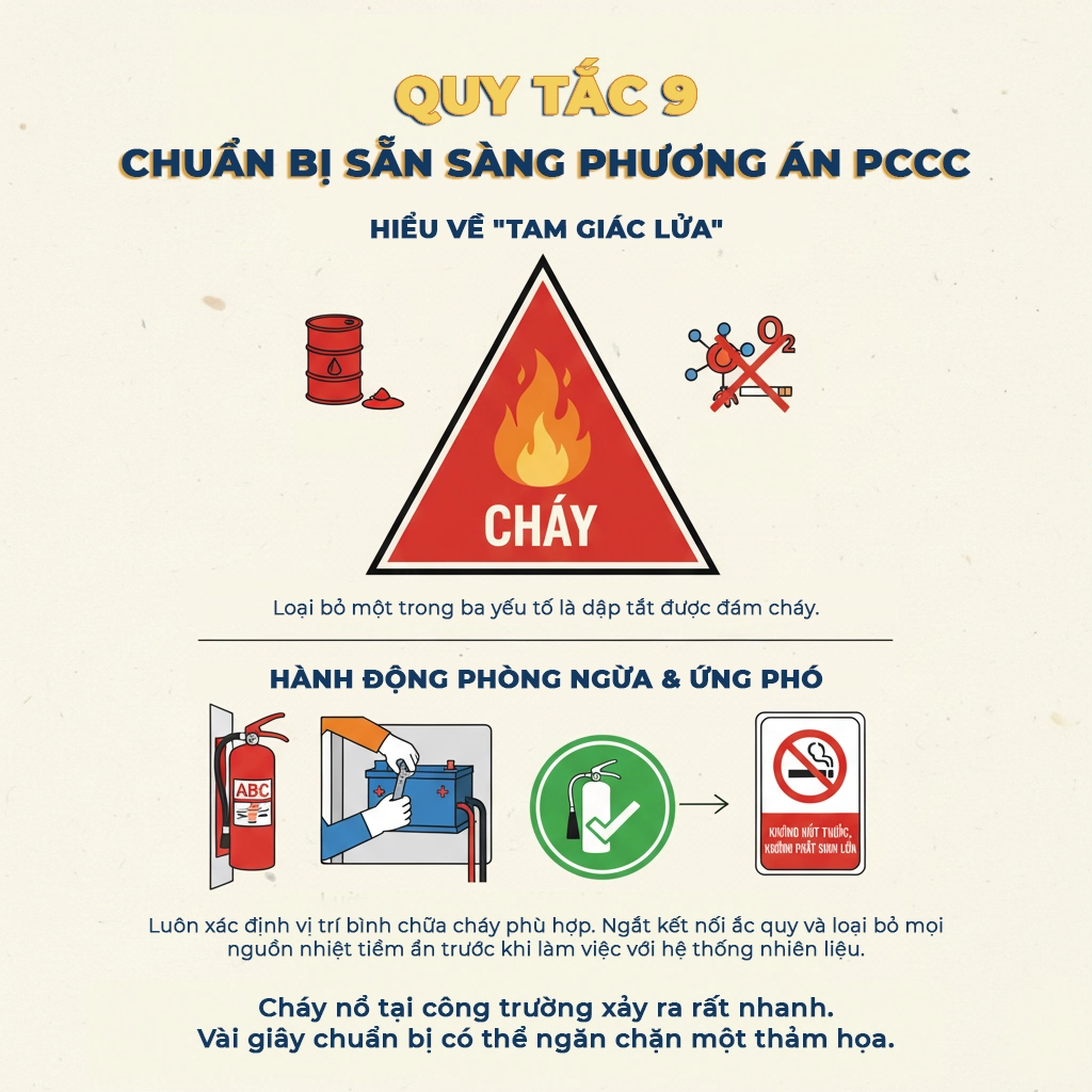10 quy tắc an toàn khi sửa chữa xe lu tại công trường