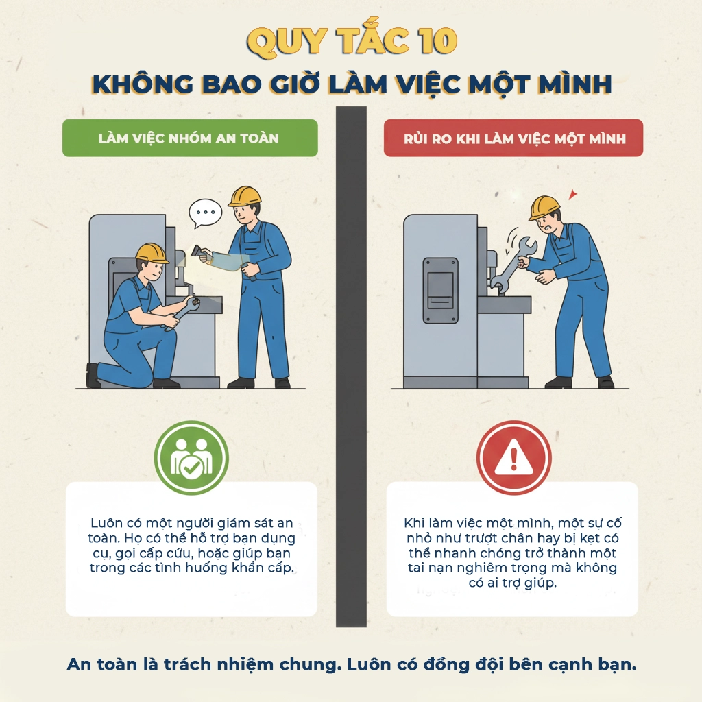 10 quy tắc an toàn khi sửa chữa xe lu tại công trường